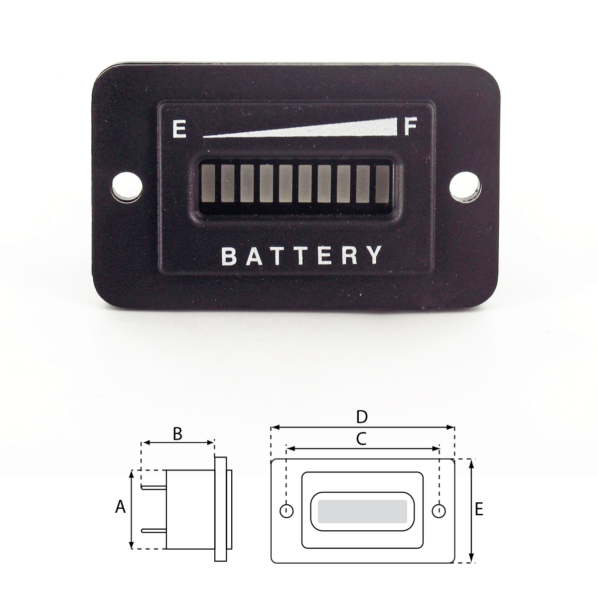 Batterieanzeige 12-24V LED
