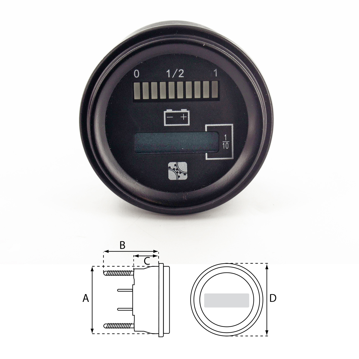 Batterieanzeige mit Stundenzähler 48V