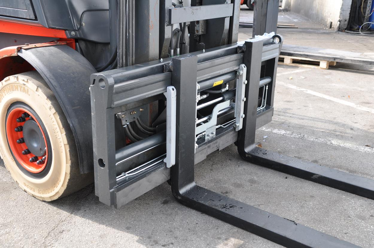 Zinkenverstellgerät mit Seitenschieber 5000kg / 500mm - 1350mm